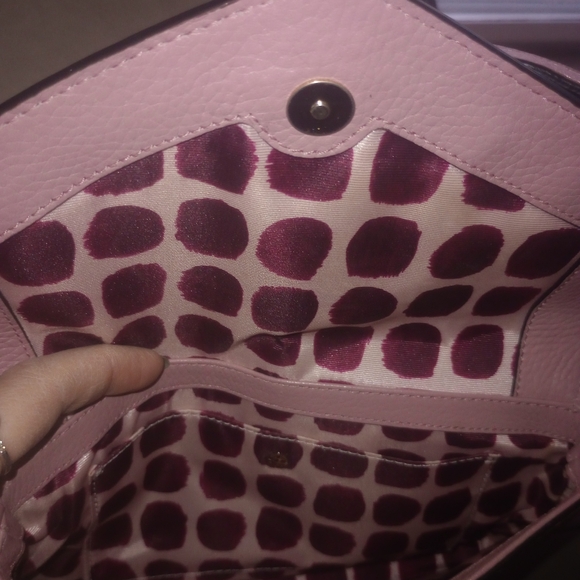 Kate Spade  New York Sadie Envelope crossbody Bag Pink Saffiano Leather - Picture 7 of 9
